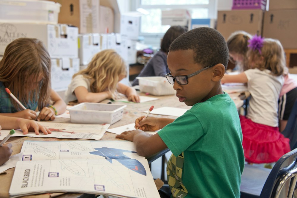 Students in a school classroom — illustrative stock photo